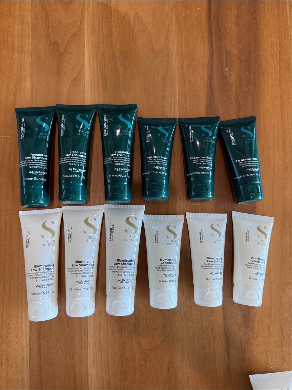 Travel Hair Care Duo — Green & White Repairing + Illuminating
